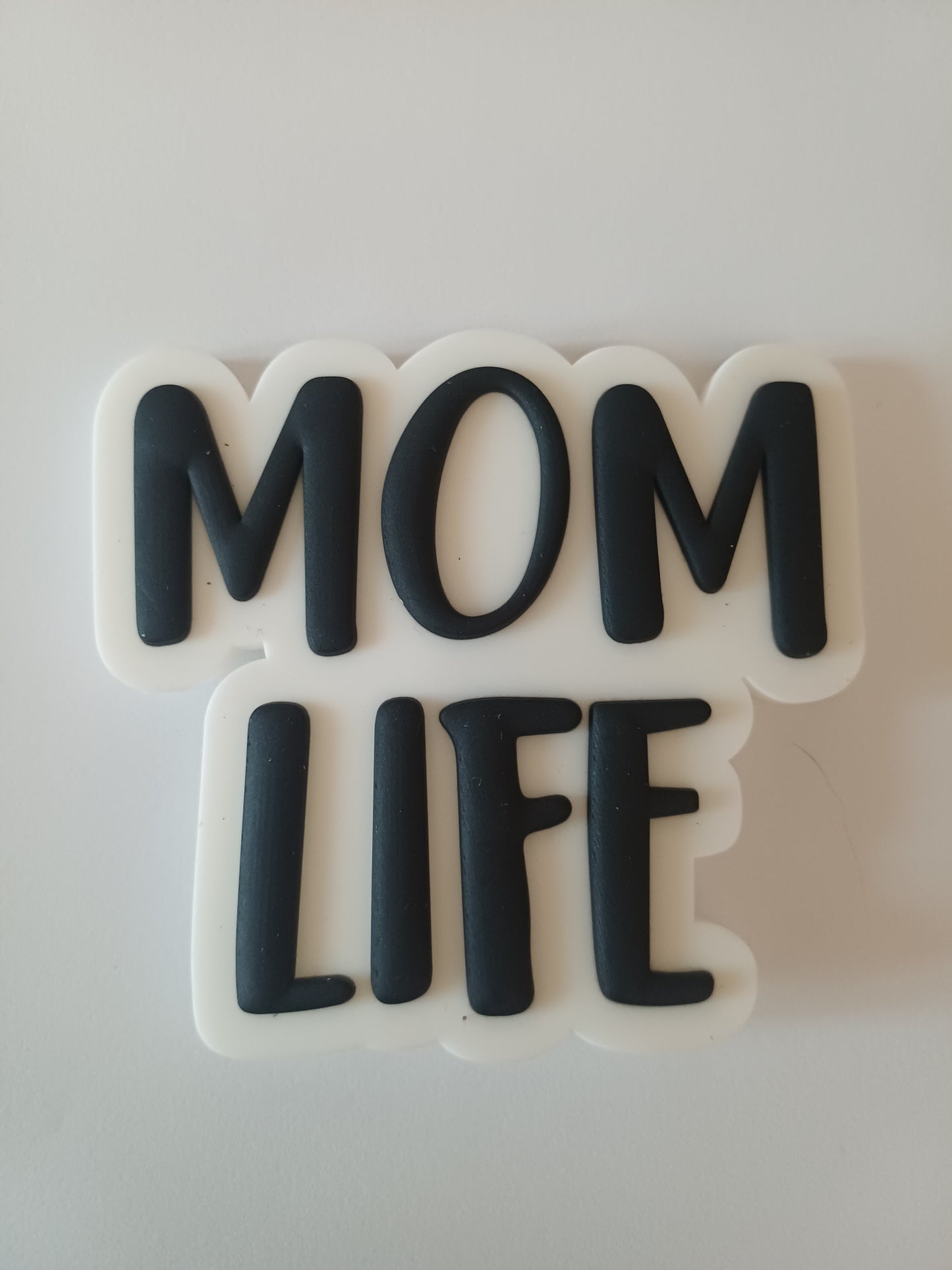 scritta MOM LIFE NERO