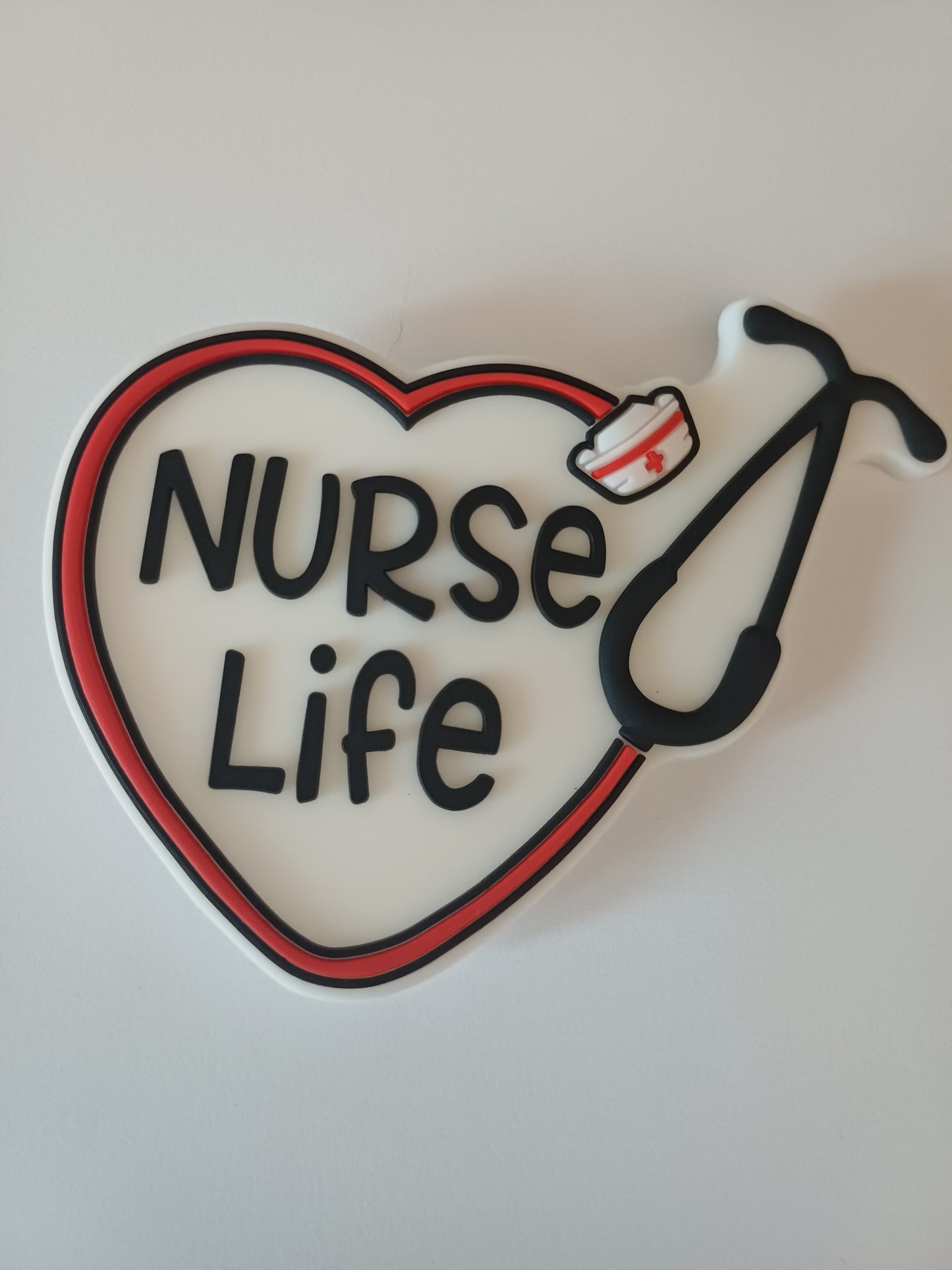 scritta NURSE LIFE CUORE