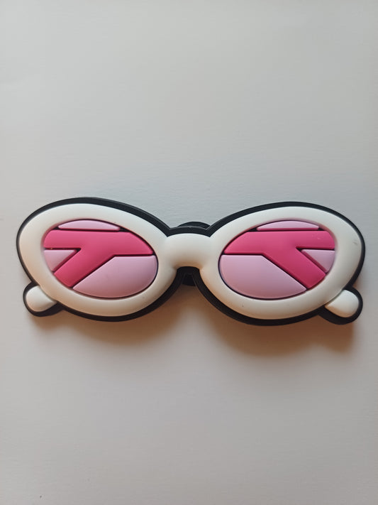 Occhiali bianchi e rosa